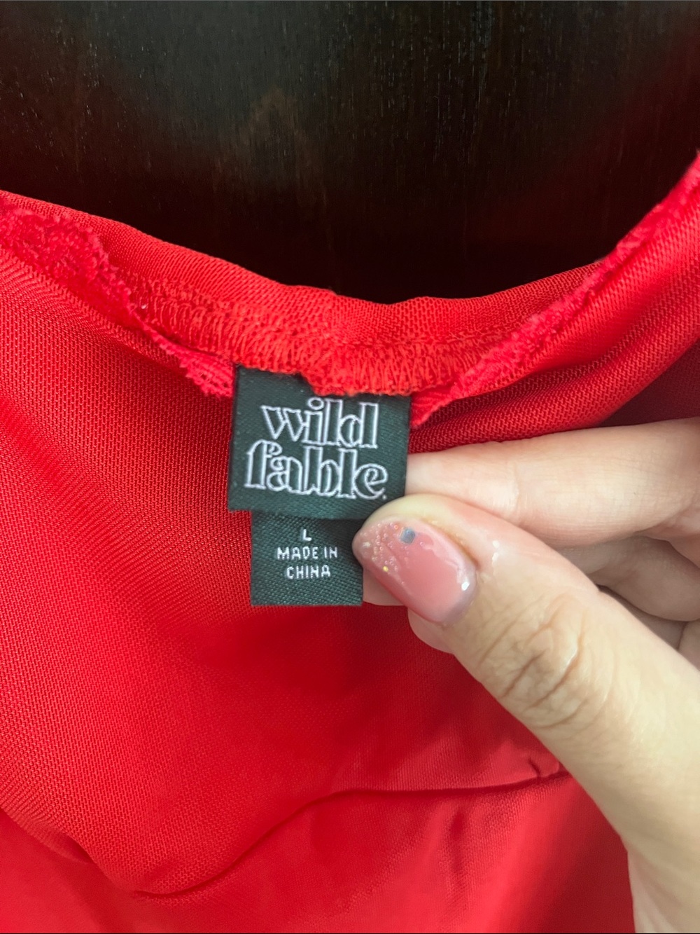Target wild fable Red Slip Dress with Spaghetti Straps NWOT - Picture 2 of 3